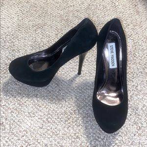 Steve Madden Black Suede Stiletto Pumps